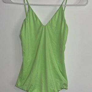 Green Spaghetti Strap Top